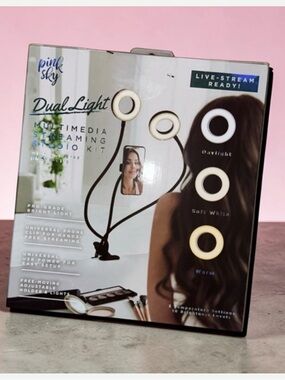 Pink Sky Dual Light Streaming Kit - Black